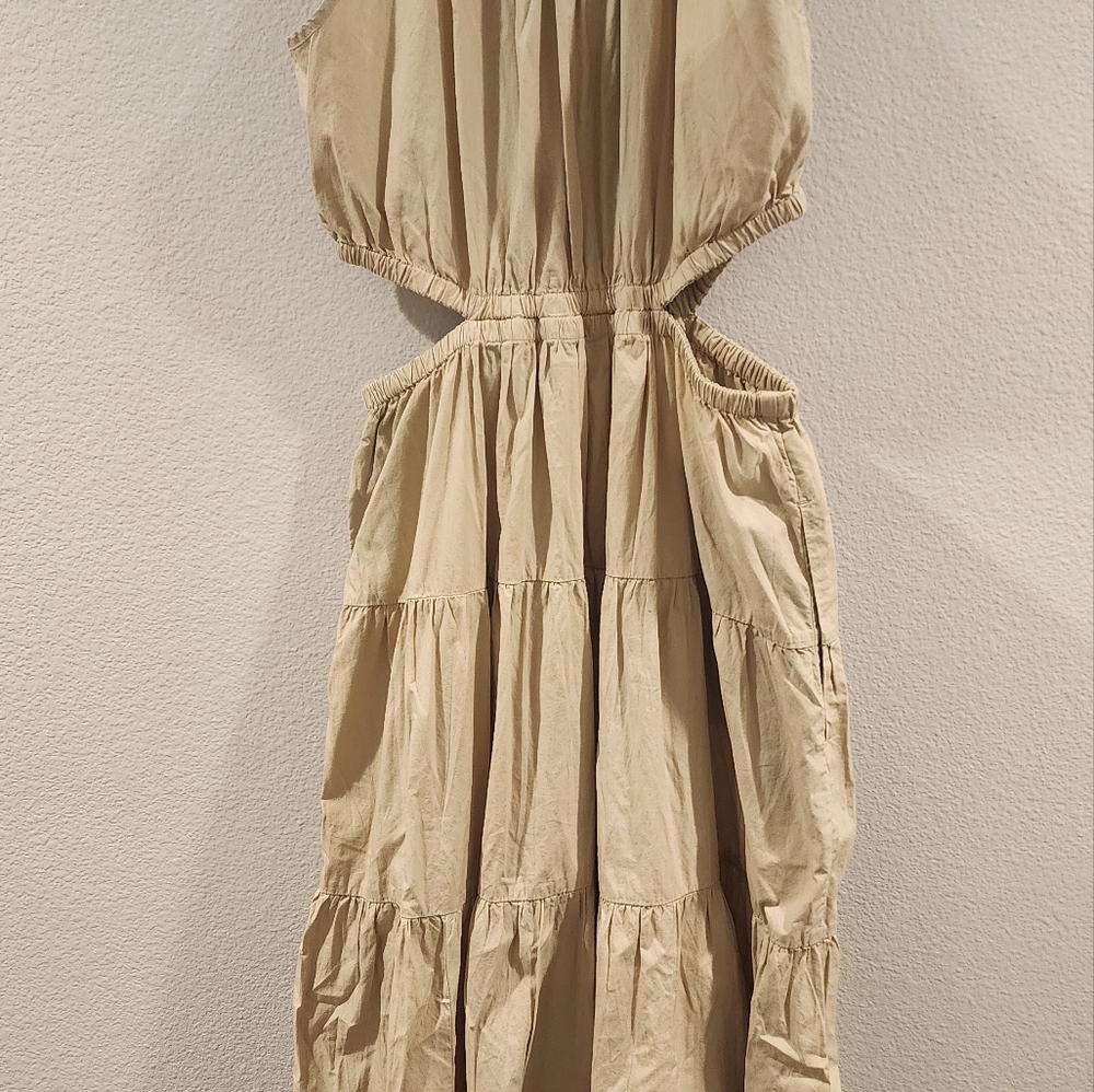 J. Crew Backless Tan Dress - Picture 2 of 4